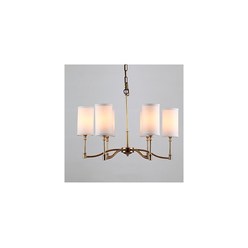 Lampadario a sospensione in cristallo mini stile tradizionale/classico finitura ottone