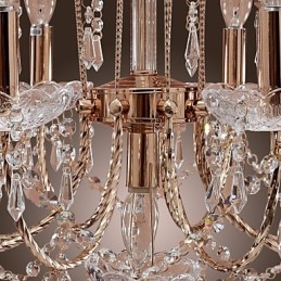 Lampadario in cristallo stile candela a 9 luci