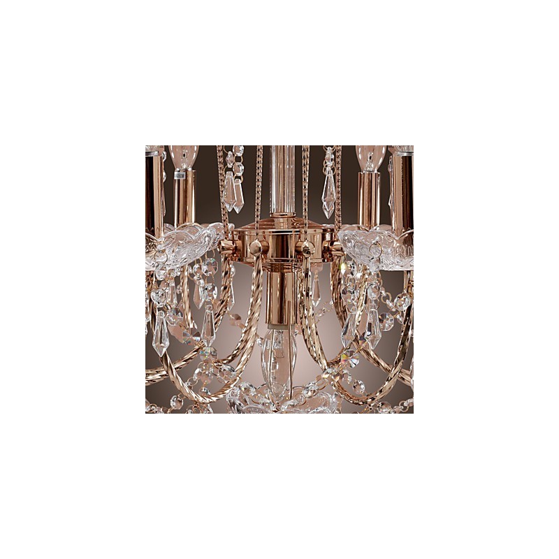 Lampadario in cristallo stile candela a 9 luci