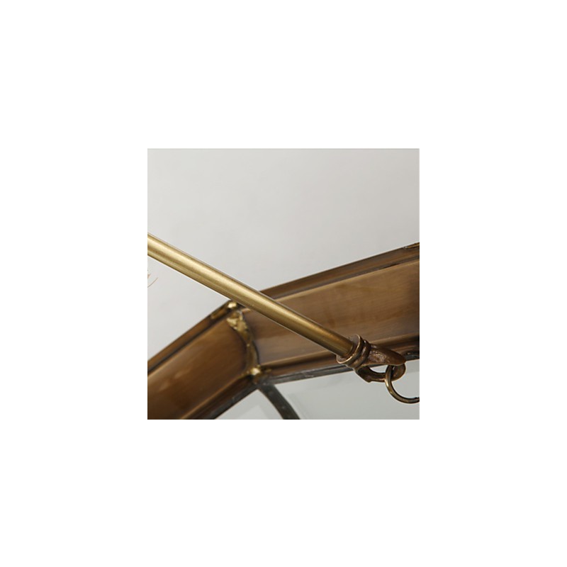 Lampada a sospensione mini classica tradizionale in metallo finitura ottone