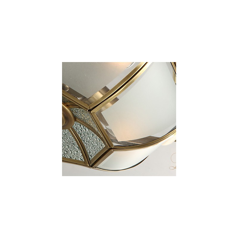 Lampada a sospensione mini classica tradizionale in metallo finitura ottone