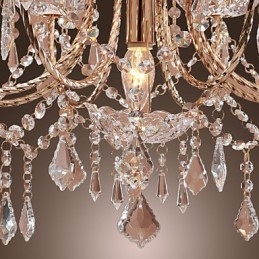 Lampadario in cristallo stile candela a 9 luci