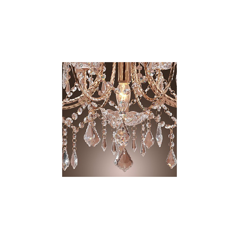 Lampadario in cristallo stile candela a 9 luci