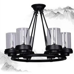 Lampada a sospensione Mini Style vintage rustica in metallo, 3 luci E12/E14
