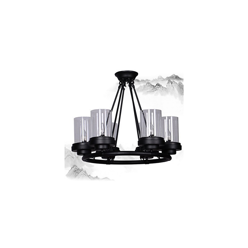 Lampada a sospensione Mini Style vintage rustica in metallo, 3 luci E12/E14