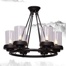 Lampada a sospensione Mini Style vintage rustica in metallo, 3 luci E12/E14