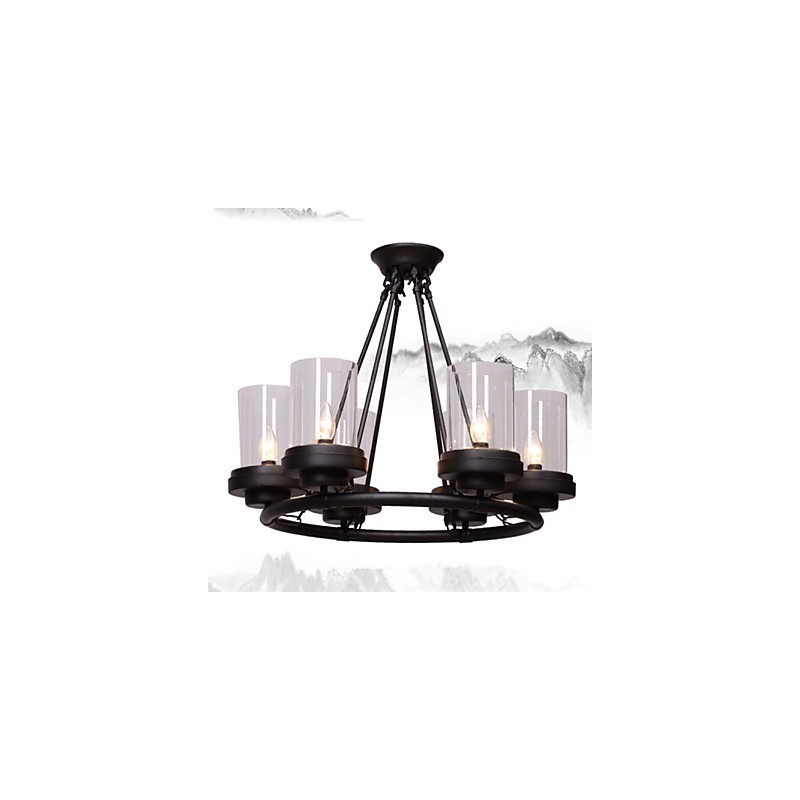 Lampada a sospensione Mini Style vintage rustica in metallo, 3 luci E12/E14