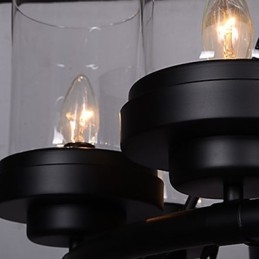 Lampada a sospensione Mini Style vintage rustica in metallo, 3 luci E12/E14