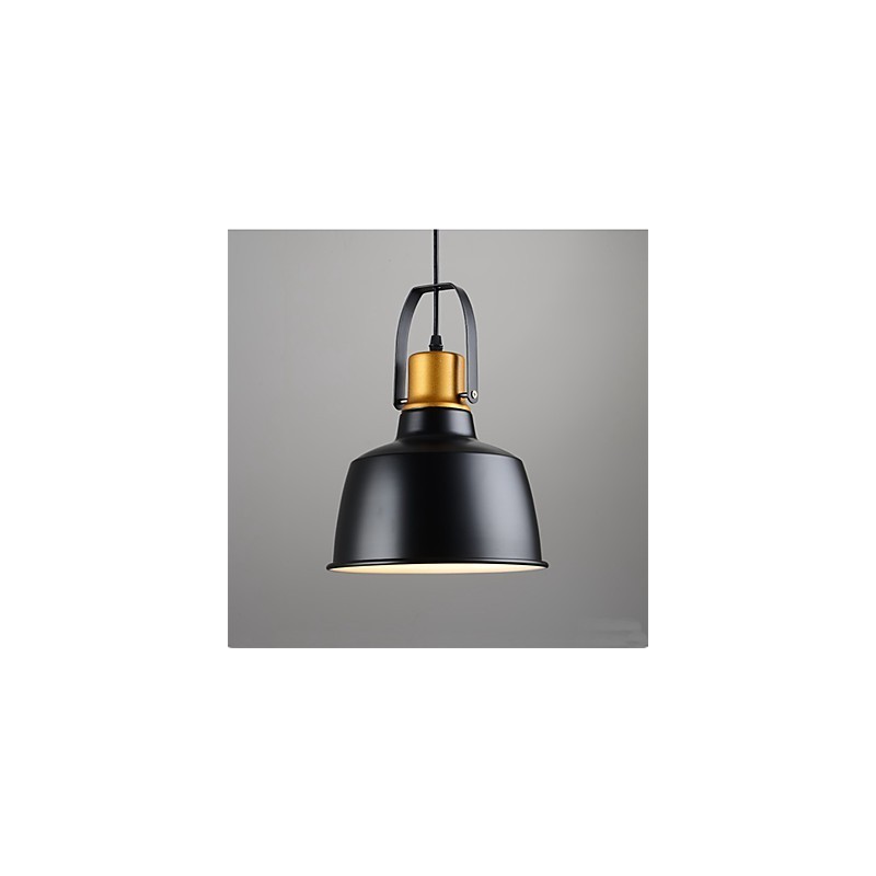 Lampada a sospensione retrò mini in metallo nero e oro