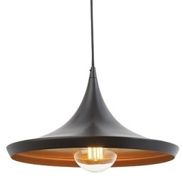 Tom Dixon Lampada a sospensione retrò vintage nera 3 luci E26/E27
