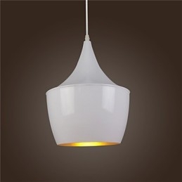 Lampada a sospensione retrò vintage Tom Dixon nera e bianca