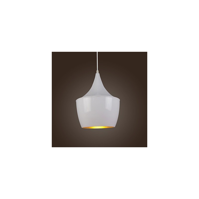Lampada a sospensione retrò vintage Tom Dixon nera e bianca