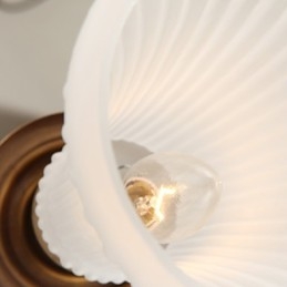 Lampada a sospensione in cristallo mini stile tradizionale/classico in metallo, finitura ottone