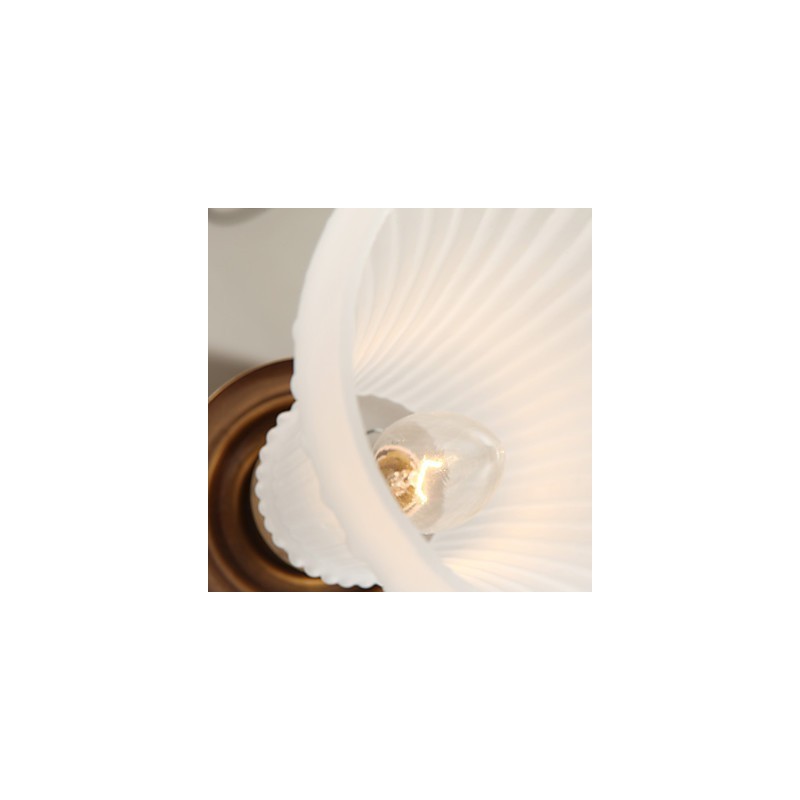 Lampada a sospensione in cristallo mini stile tradizionale/classico in metallo, finitura ottone