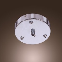 Lampada a sospensione artistica 6 luci in cristallo con paralume in vetro