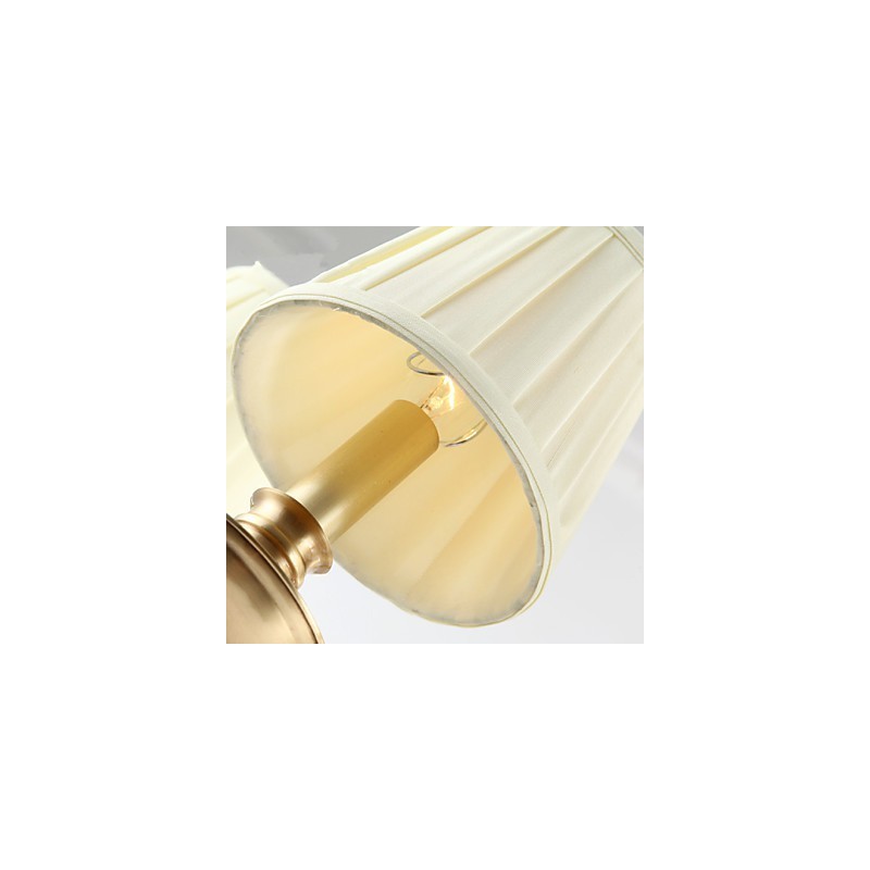 Lampada a sospensione in cristallo stile tradizionale/classico mini, finitura ottone, 8 lampadine