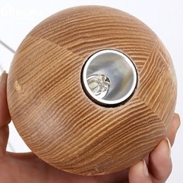Lampada a sospensione mini stile lanterna in legno e bambù
