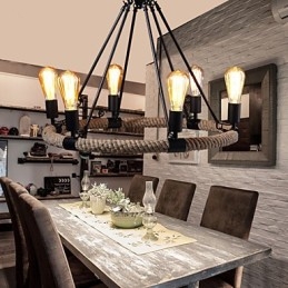 Lampadario a sospensione Mini Style Rustico/Lodge in metallo