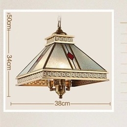 Lampada a sospensione mini tradizionale/classica in metallo finitura ottone