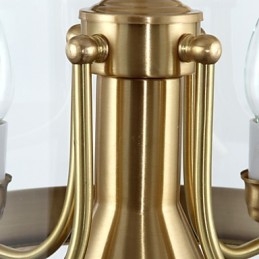 Lampada a sospensione mini in cristallo stile tradizionale/classico finitura ottone