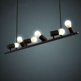 Lampada a sospensione mini in metallo dipinta in stile retrò vintage