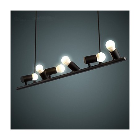 Lampada a sospensione mini in metallo dipinta in stile retrò vintage