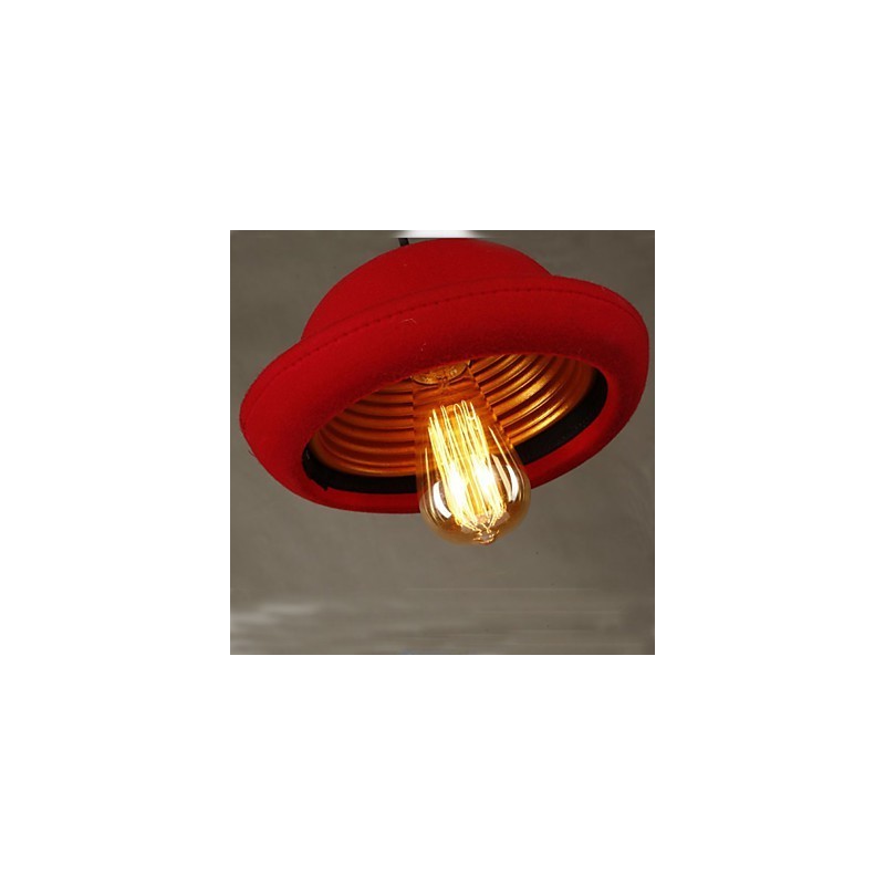 Lampadario a sospensione Hat Cafe Design nero