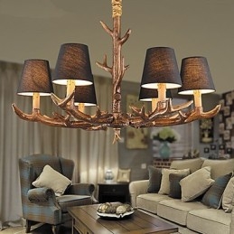 Lampadario a sospensione vintage in resina multicolore