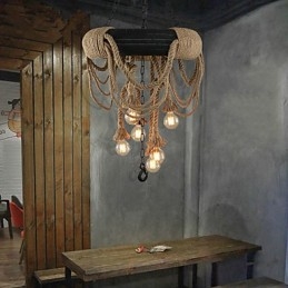 Lampada a sospensione Mini Style rustica/lodge in plastica