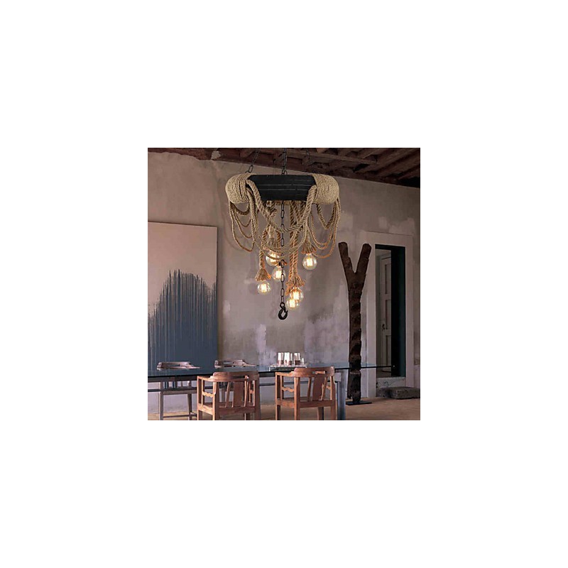 Lampada a sospensione Mini Style rustica/lodge in plastica