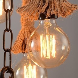 Lampada a sospensione Mini Style rustica/lodge in plastica