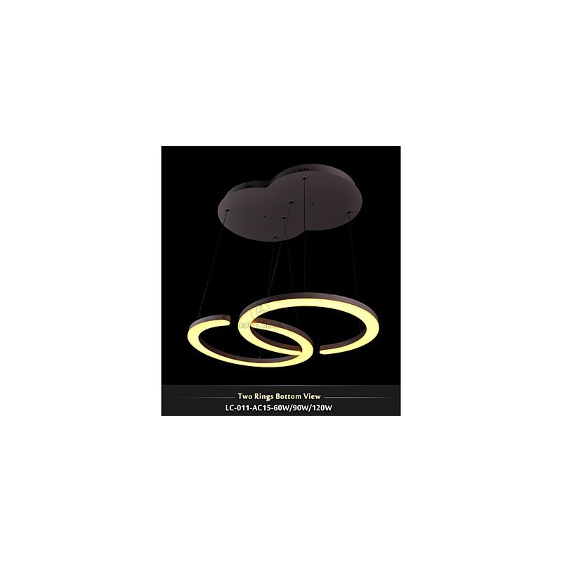 Plafoniera LED moderna 3 livelli 90 W in acrilico 120x48 cm