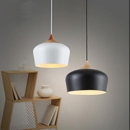 Lampada a sospensione mini in metallo dipinto retrò vintage
