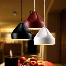Lampada a sospensione mini in metallo dipinto stile retrò vintage