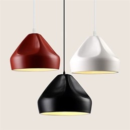 Lampada a sospensione mini in metallo dipinto stile retrò vintage