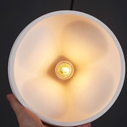 Lampada a sospensione mini in metallo dipinto stile retrò vintage