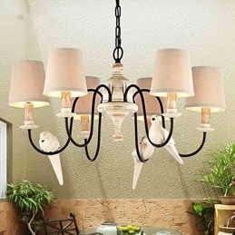 Lampadario a sospensione vintage in resina multicolore