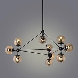 Lampada a sospensione moderna artistica a 10 luci