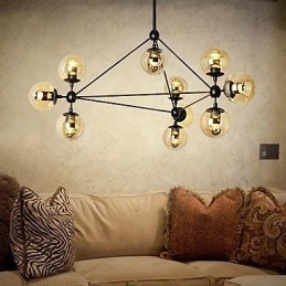 Lampada a sospensione moderna artistica a 10 luci