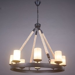 Lampadario industriale classico rustico vintage retrò in acciaio inox, marrone e nero