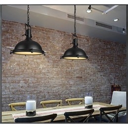 Lampada a sospensione industriale da soffitto Decora in metallo vintage, 1 luce, E26/E27