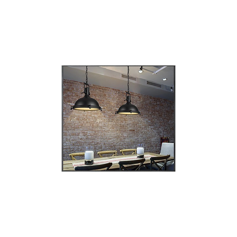 Lampada a sospensione industriale da soffitto Decora in metallo vintage, 1 luce, E26/E27