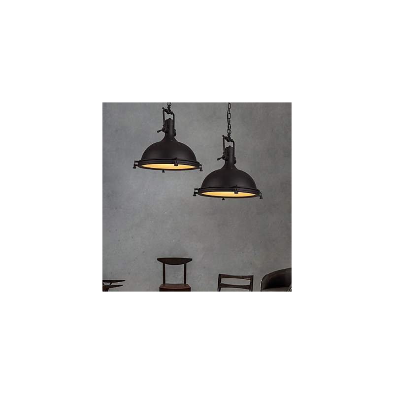 Lampada a sospensione industriale da soffitto Decora in metallo vintage, 1 luce, E26/E27