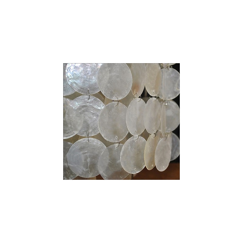 Lampadario a conchiglia multicolore moderno a 2 livelli, finitura cromata, E26/E27