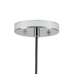 Lampada a sospensione vintage retrò country con paralume in vetro trasparente
