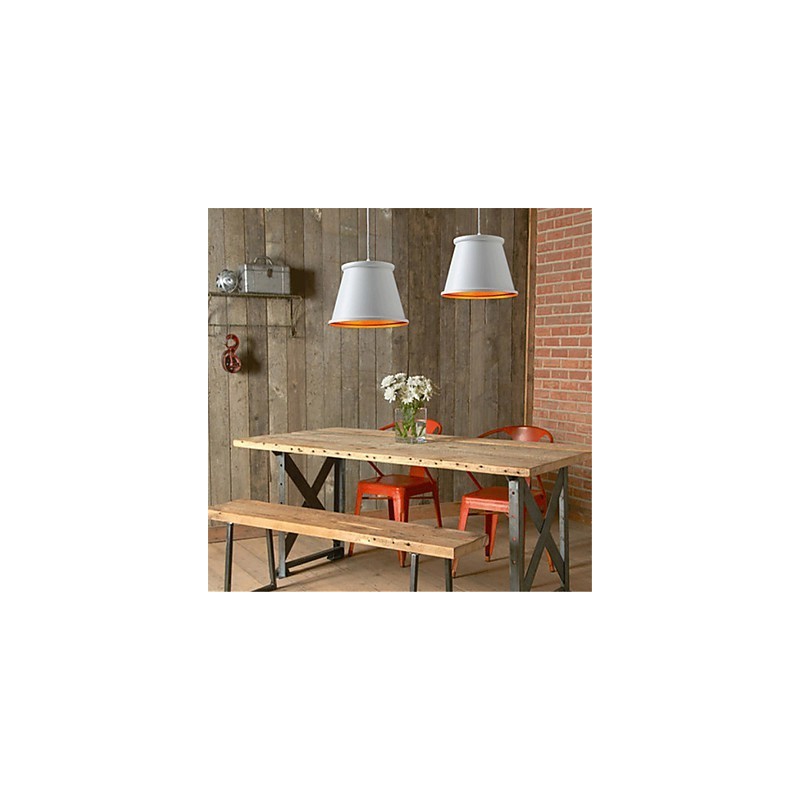 Lampada a sospensione rustica classica Lodge Vintage Mini Style in metallo dipinto