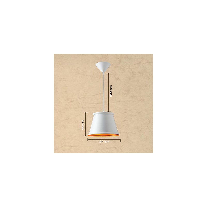Lampada a sospensione rustica classica Lodge Vintage Mini Style in metallo dipinto