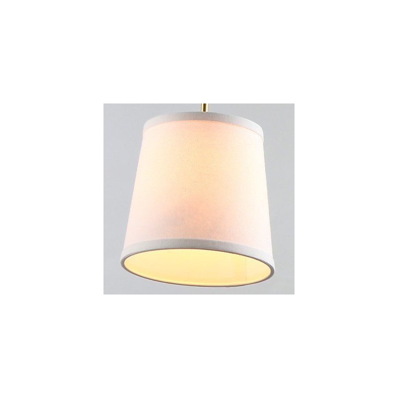 Lampada a sospensione classica in cristallo e metallo finitura ottone, 3 lampadine