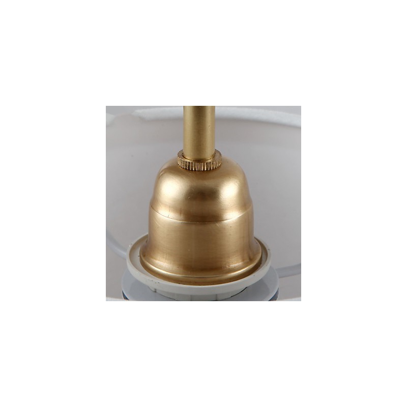 Lampada a sospensione classica in cristallo e metallo finitura ottone, 3 lampadine