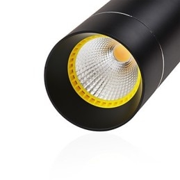 1 mini lampada a sospensione nera anodizzata in alluminio